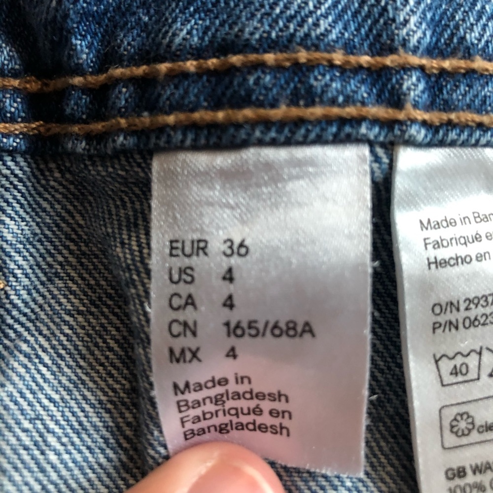h&m button jean skirt - Picture 6 of 6